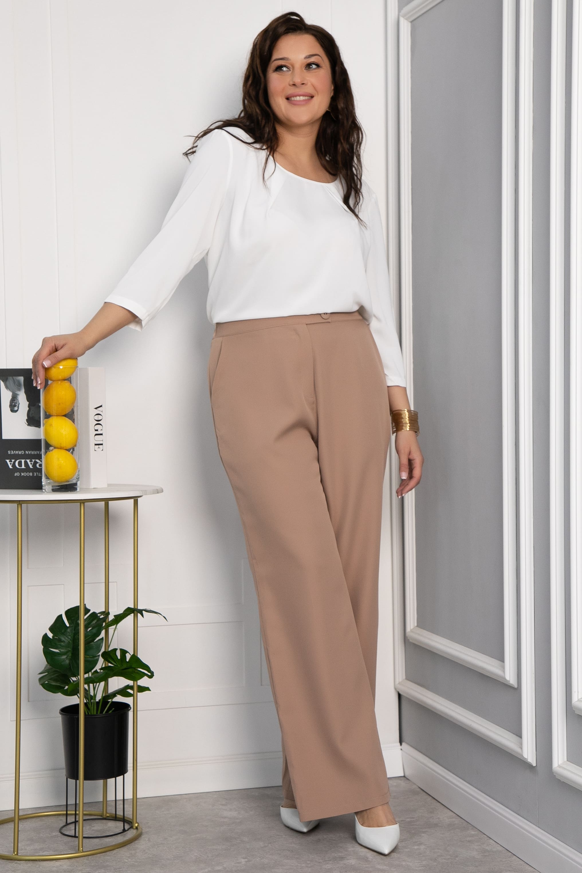 Блуза Прайм-тайм (айвори) Б068