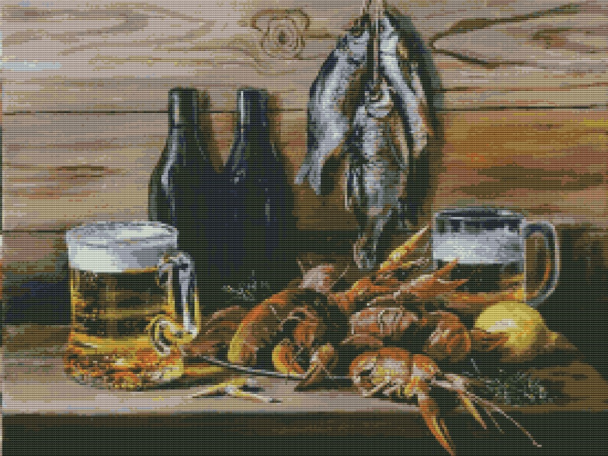 Вышивка крестиком 40х50см, Натюрморт