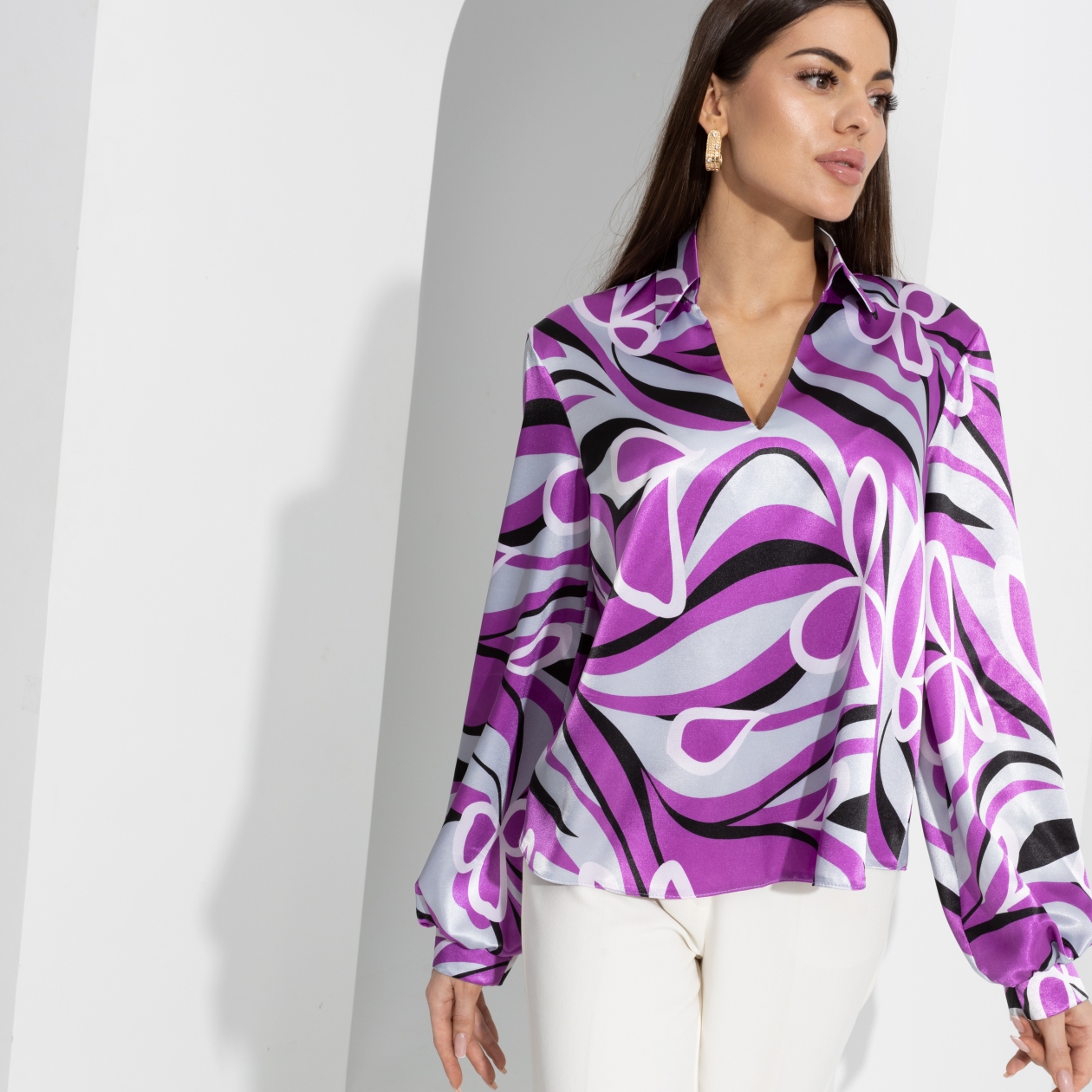 Ст.цена 1350р. Блуза, Личные границы (violet rose)