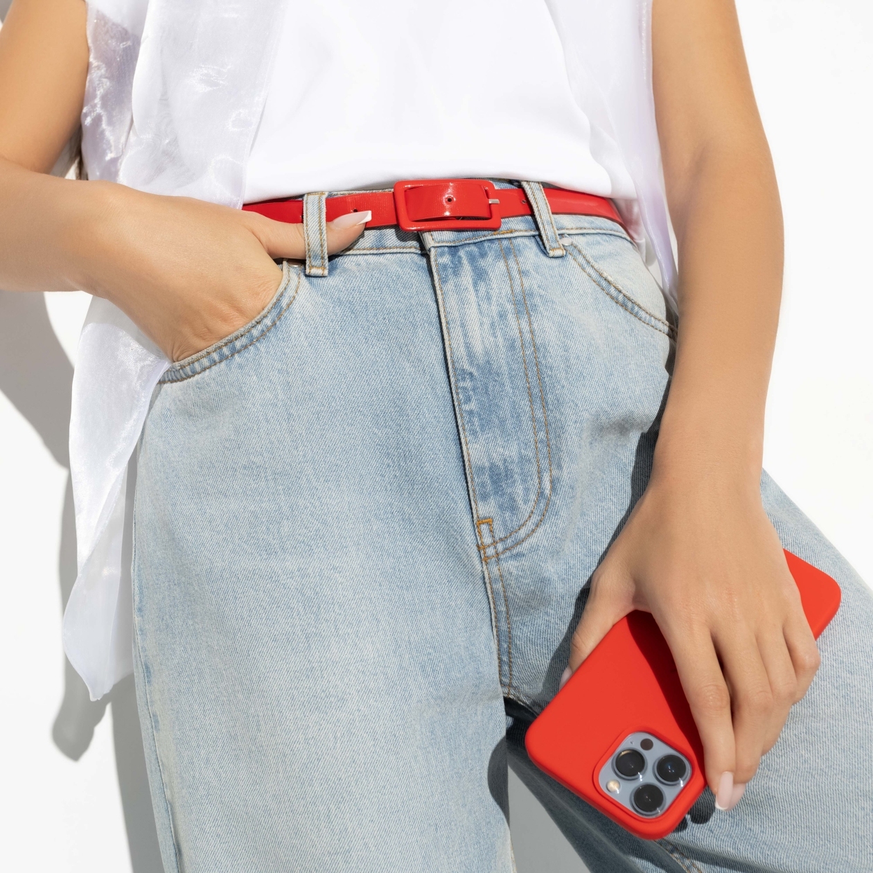 Ст.цена 190р. Ремешок глянцевый, Магический красный