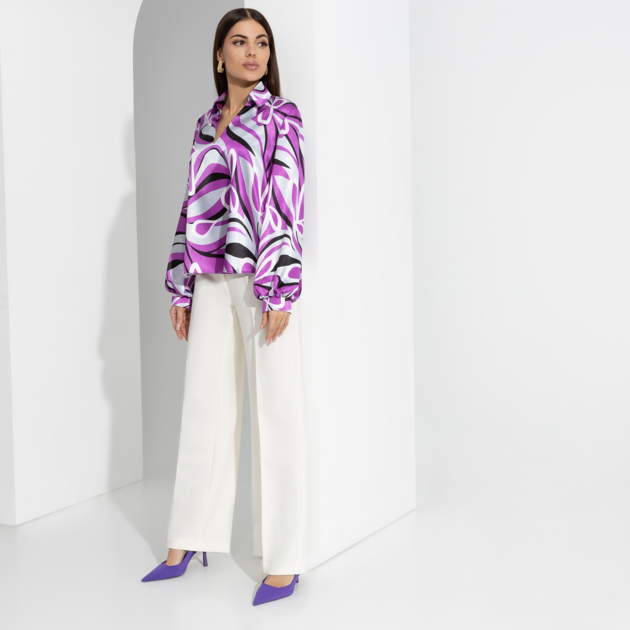 Ст.цена 1350р. Блуза, Личные границы (violet rose)