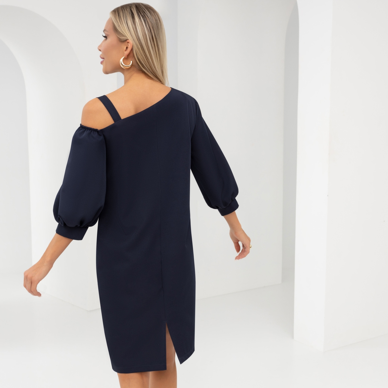 Ст.цена 1850р. Платье, Тайна шикарной красотки (дарк блю)