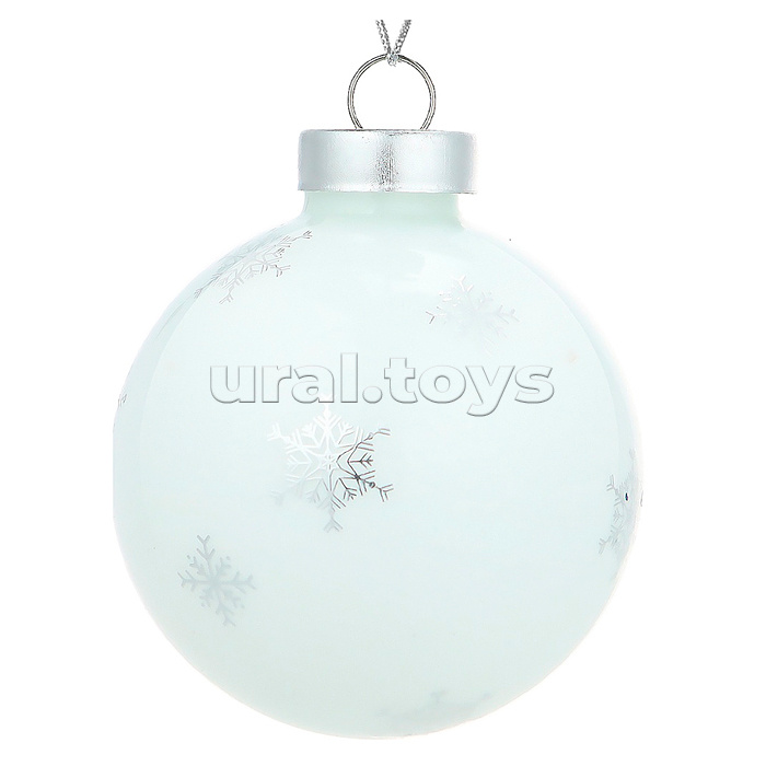 Новогоднее украшение. Елочный стеклянный шар