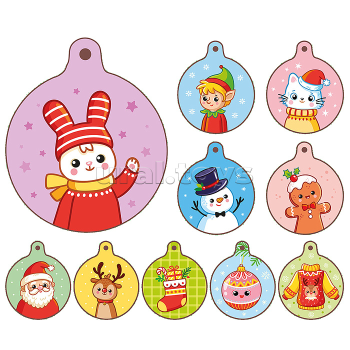 Новогодний набор ёлочных украшений