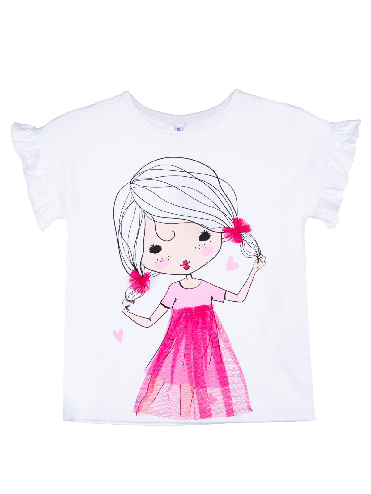 Фуфайка трикотажная для девочек (футболка)