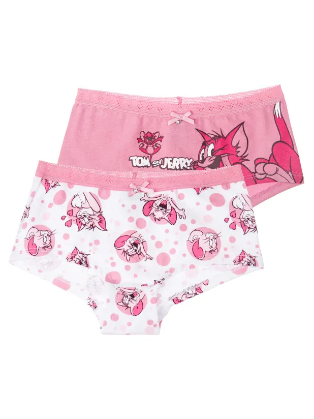 Трусы трикотажные для девочек, 2 шт в комплекте