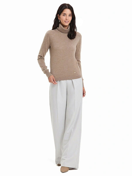 Водолазка женская Cash Touch, цвет бежевый меланж