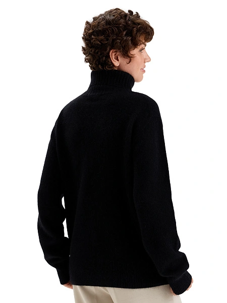 Свитер из пуха ангорского кролика, цвет черный