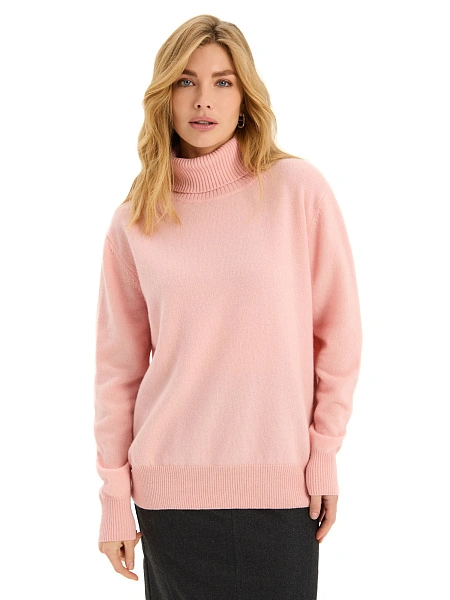 Свитер Merino Base из шерсти, цвет нежно-розовый