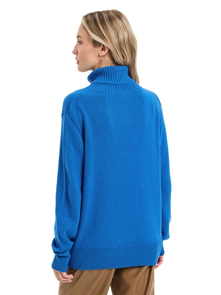 Свитер женский Cashmere&Merino blend oversize, цвет синий ультрамарин