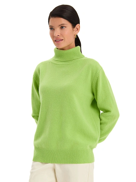 Свитер Merino Base из шерсти, цвет светло-зеленый