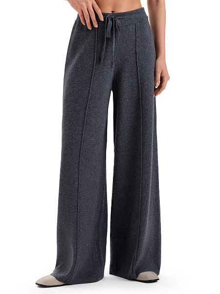 Брюки-палаццо женские Comfort, цвет серый меланж