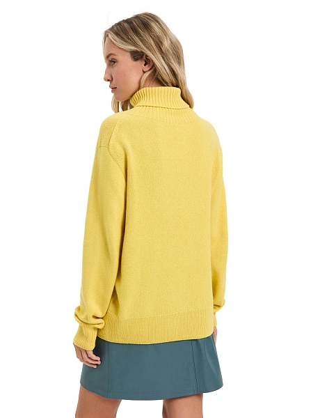 Свитер женский Cashmere&Merino blend oversize, цвет желтый