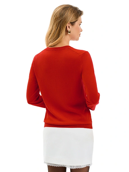 CashTouch Джемпер женский с круглым воротом, цвет алый