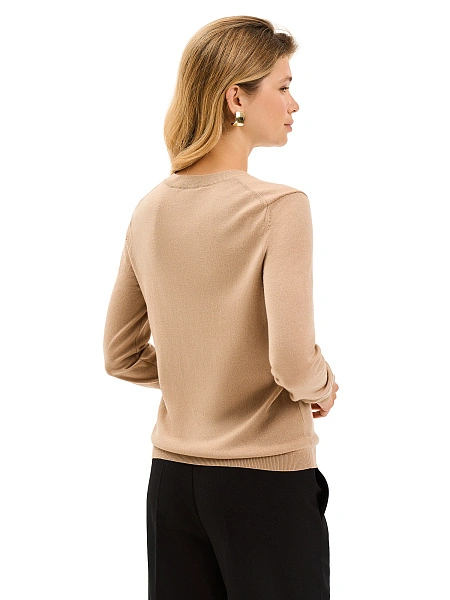 CashTouch Джемпер женский с круглым воротом, цвет бежевый