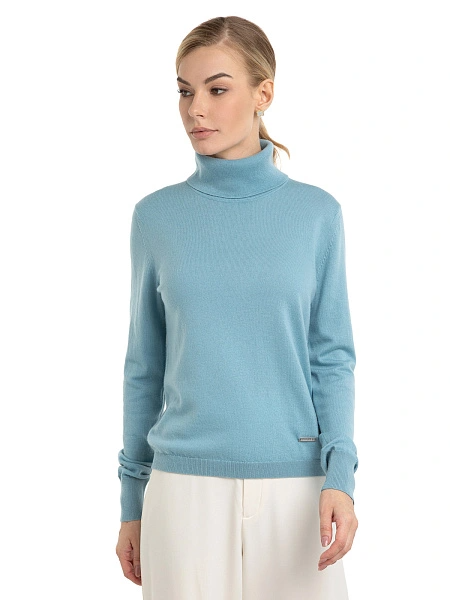 Водолазка женская Cash Touch, цвет голубой пепельный