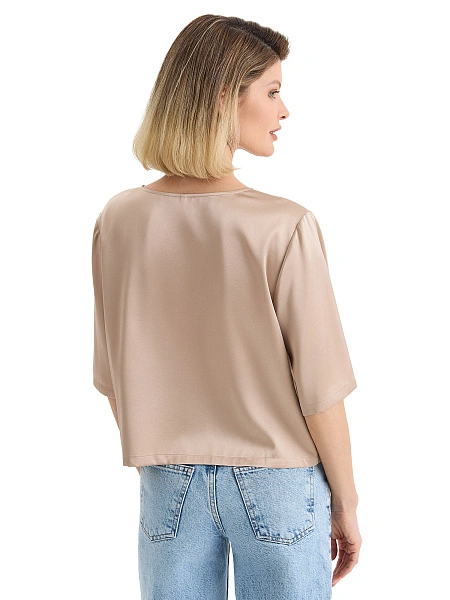 Топ женский серии SILK, цвет бежевый