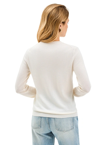 CashTouch Джемпер женский с круглым воротом, цвет белый