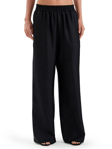 Брюки SILK женские прямые, цвет черный