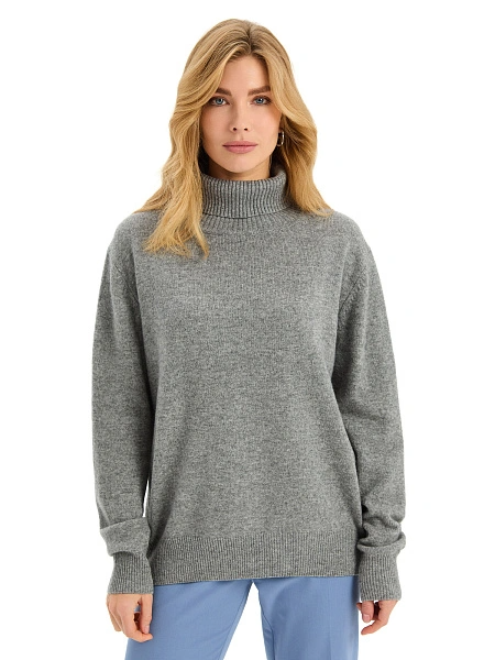 Свитер Merino Base из шерсти, цвет светло-серый