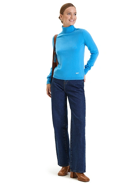 Водолазка женская Cash Touch, цвет голубой