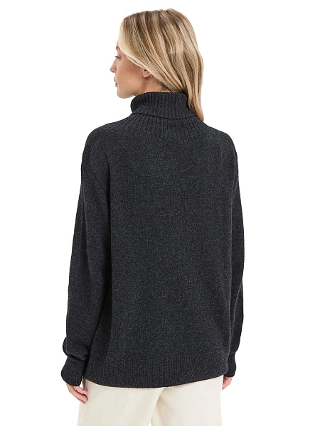 Свитер женский Cashmere&Merino blend oversize, цвет антрацит