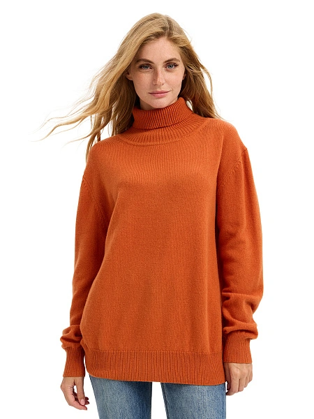 Свитер Merino Base из шерсти, цвет медный