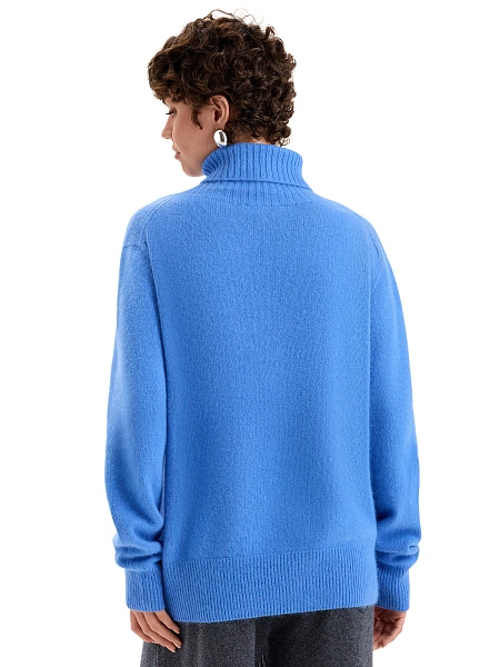 Свитер из пуха ангорского кролика, цвет голубой