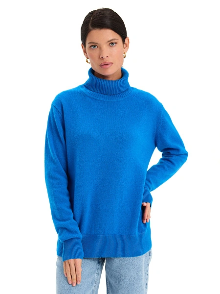 Свитер Merino Base из шерсти, цвет лазурный