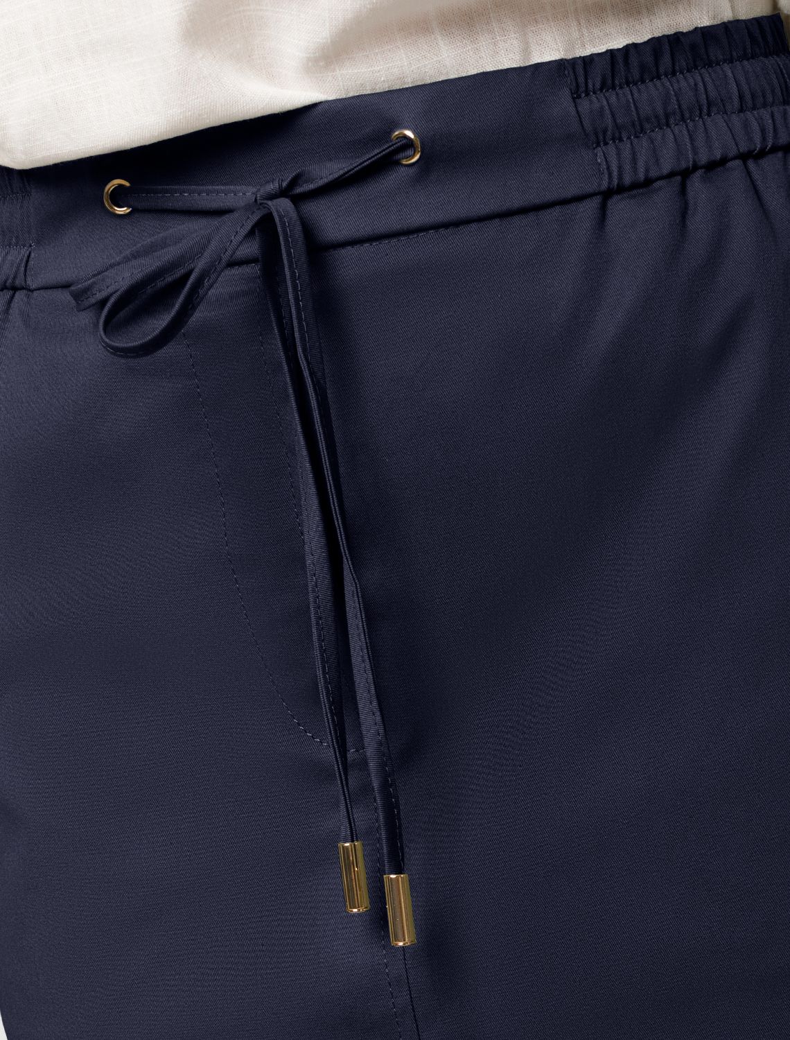 Юбка на резинке, с карманами из тонкого хлопкового твила с эластаном