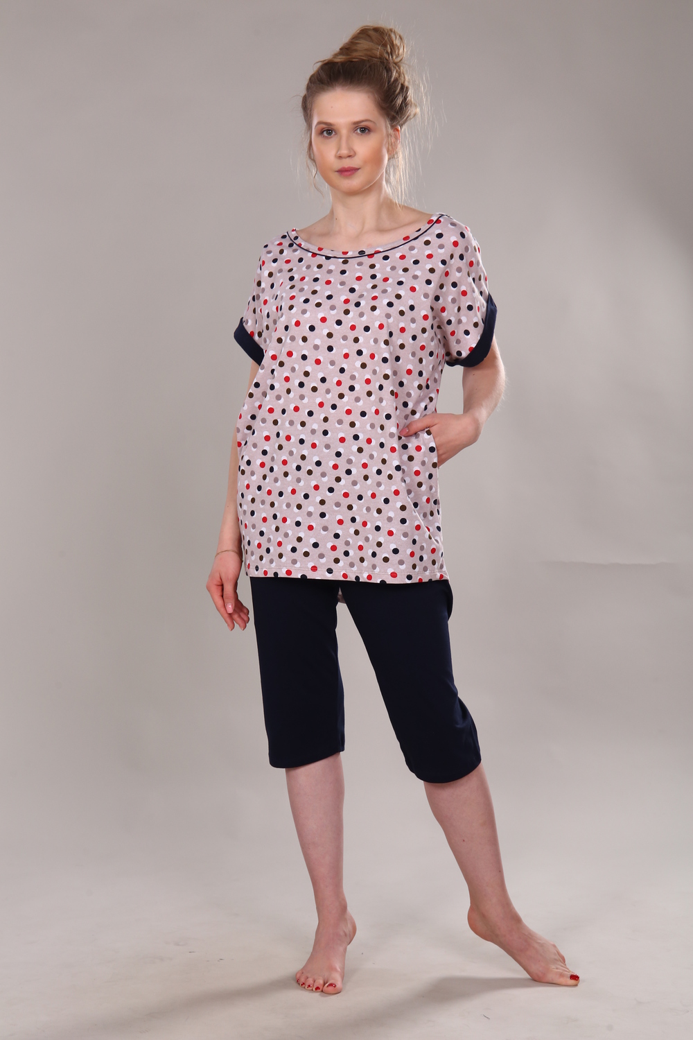 Пижама женская с бриджами ТК-275