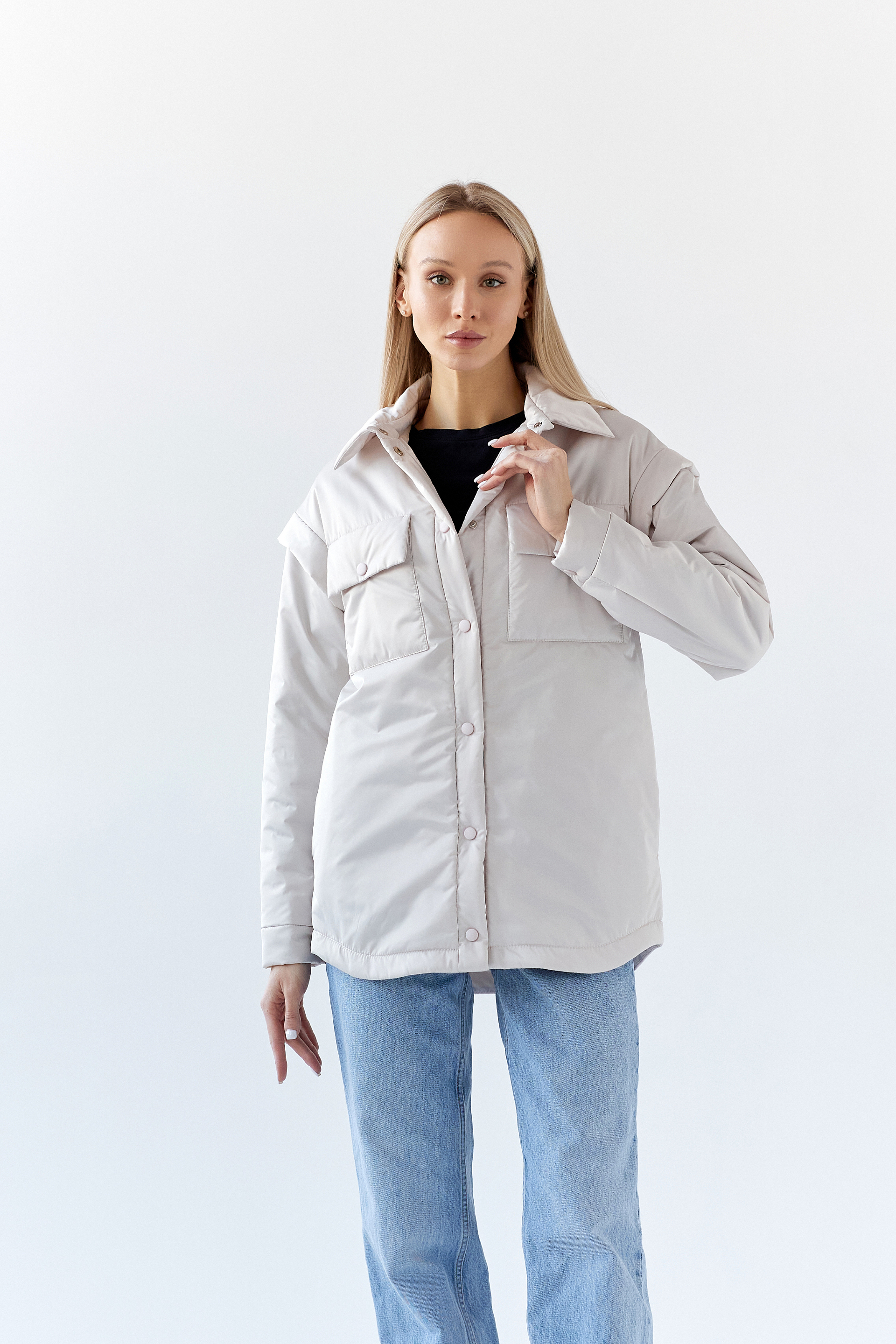 Ст.цена 3950р. Куртка женская демисезонная 25983 (айвори)