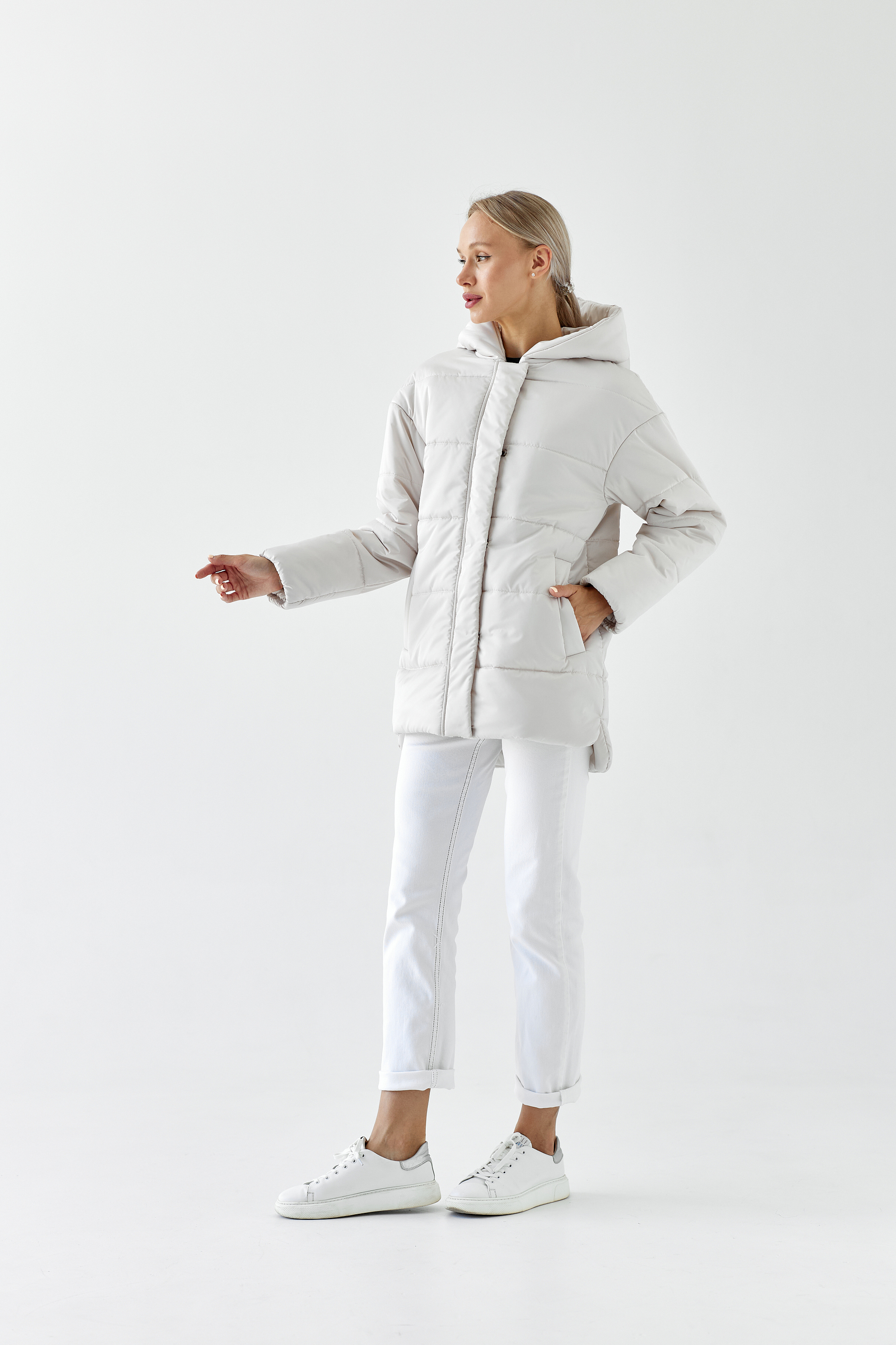 Ст.цена 4950р. Куртка женская демисезонная 26060 (айвори)