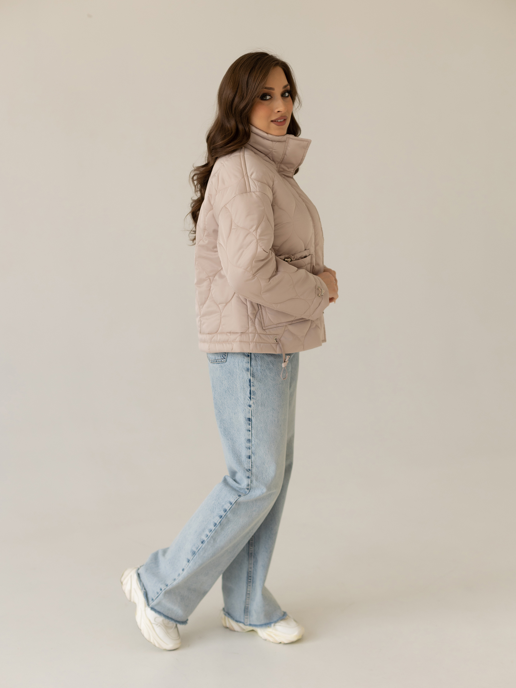 Ст.цена 3700р. Куртка женская демисезонная 24835-00 (латте)