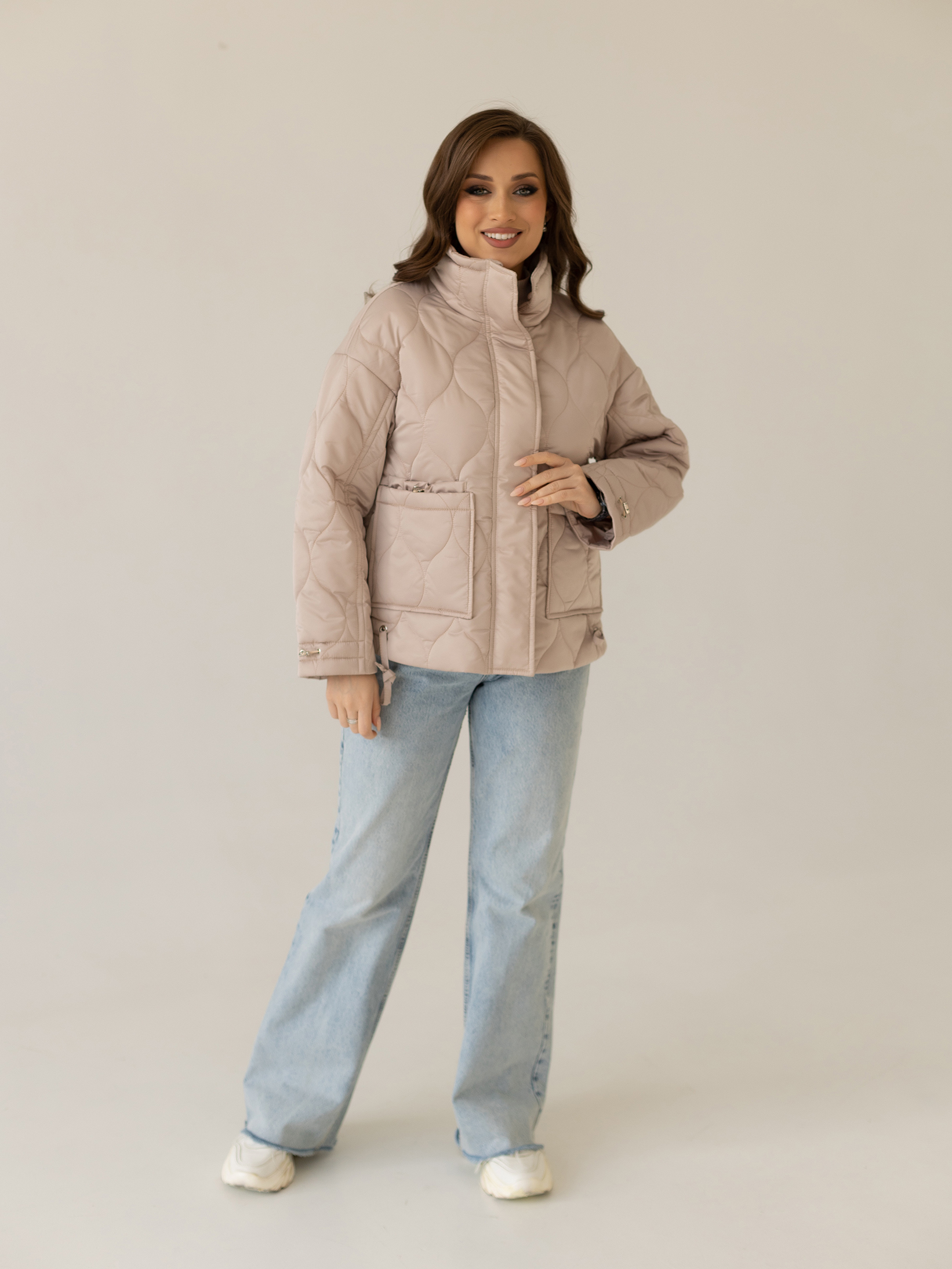 Ст.цена 3700р. Куртка женская демисезонная 24835-00 (латте)