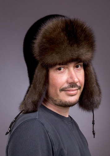 Ушанка мужская блэк соболь