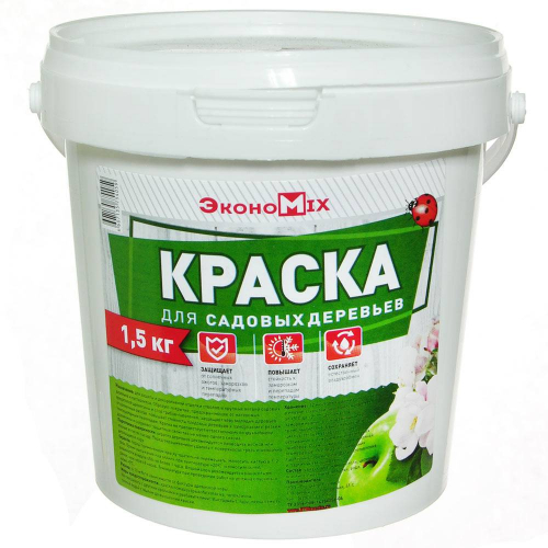 Побелка садовая 1,5кг акриловая ЭконоМикс Воронеж