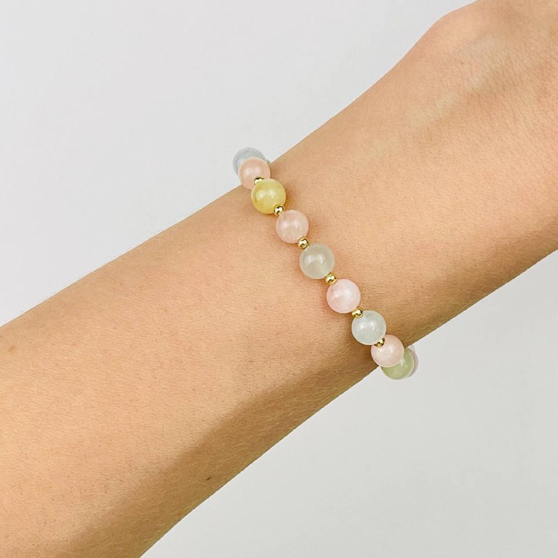 Радуга Самоцветов Браслет регулируемый из Берилла микс