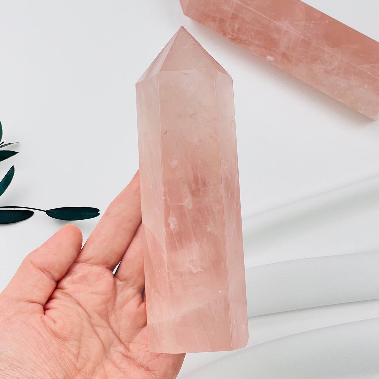 Радуга Самоцветов Кристалл из Розового кварца