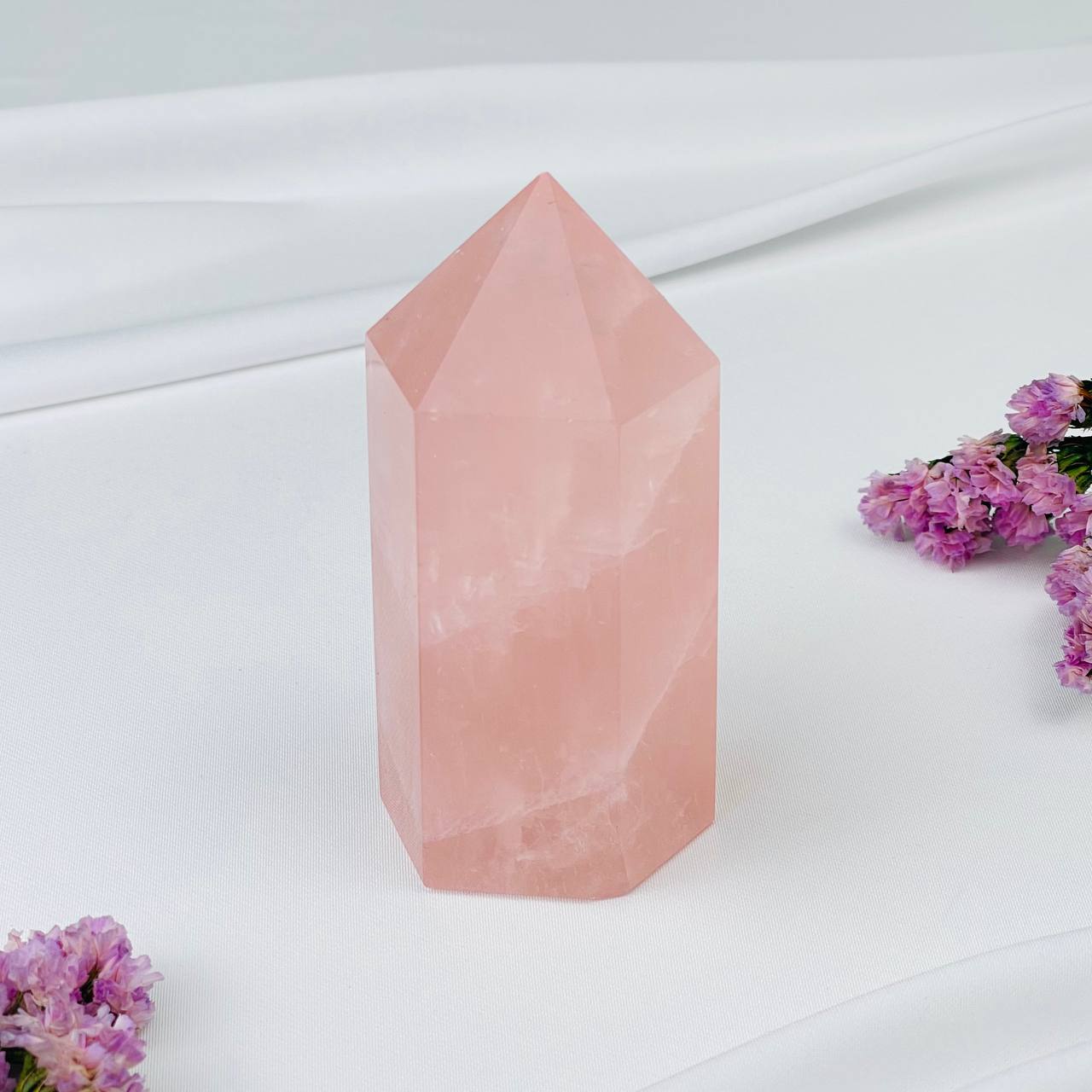 Радуга Самоцветов Кристалл из Розового кварца