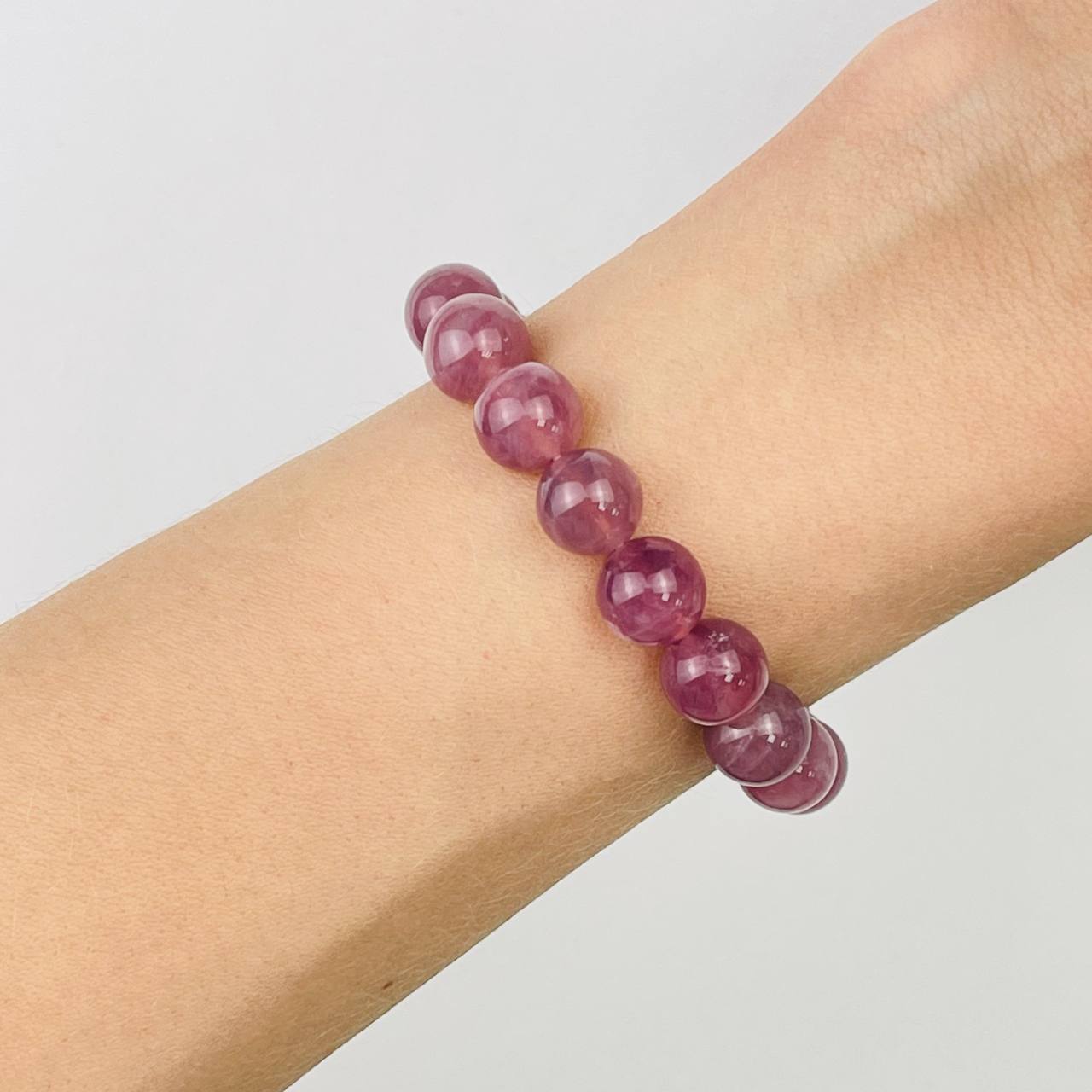 Радуга Самоцветов Браслет из мадагаскарского Розового кварца