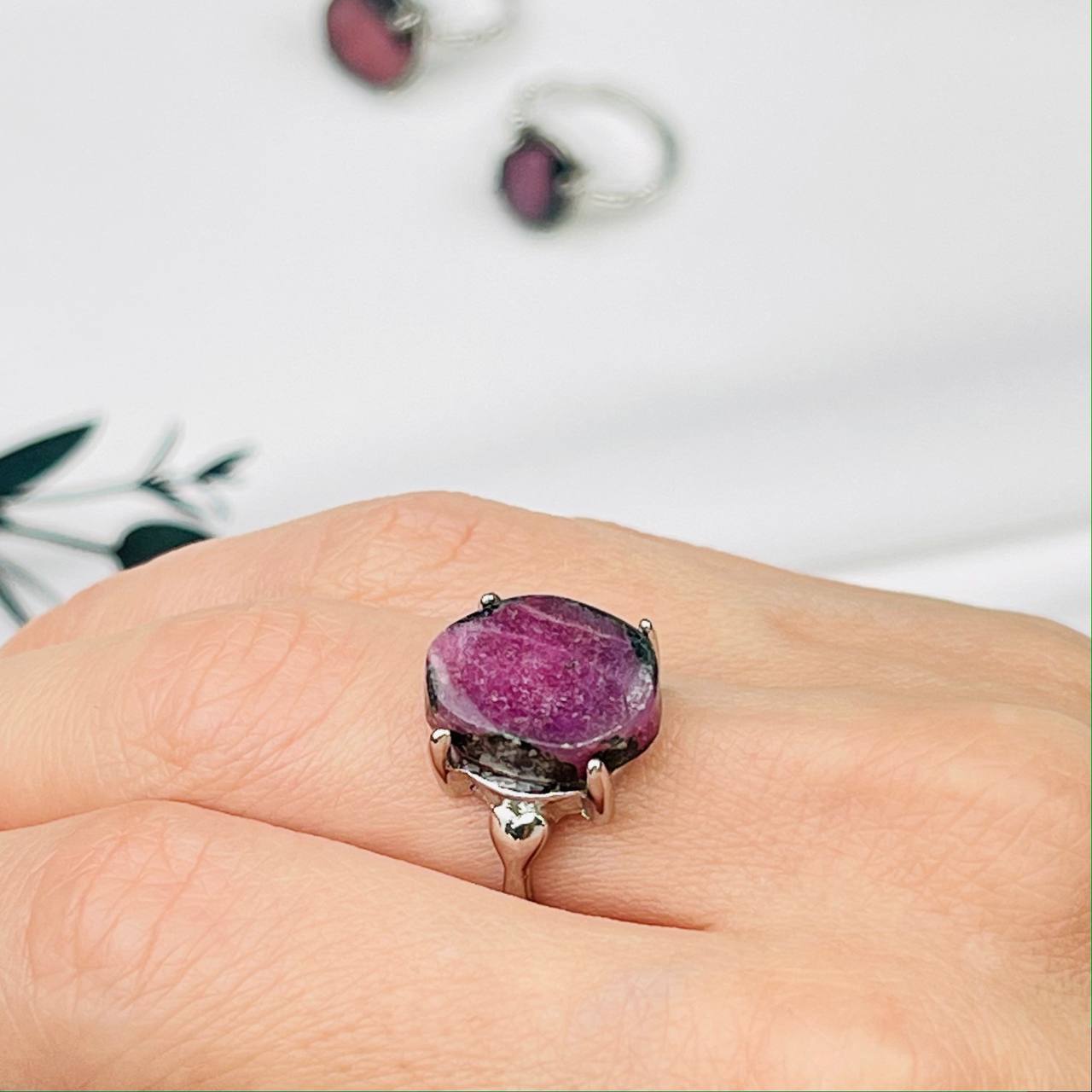 Радуга Самоцветов Кольцо с Рубином