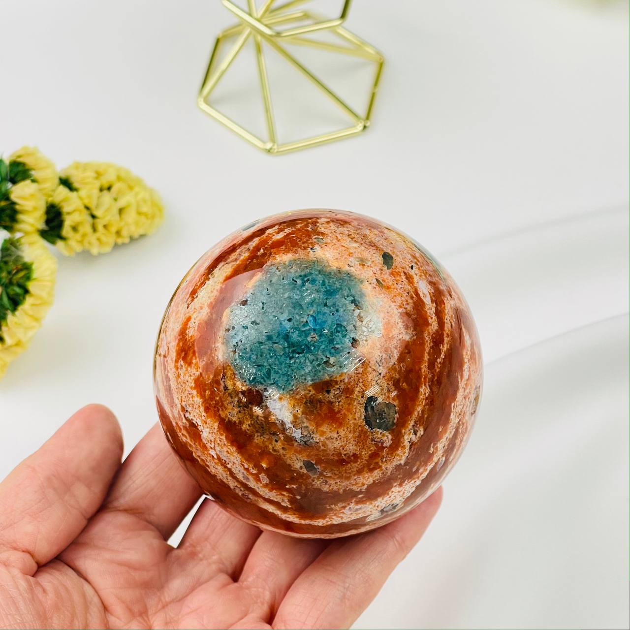 Радуга Самоцветов Шар из Солнечного камня