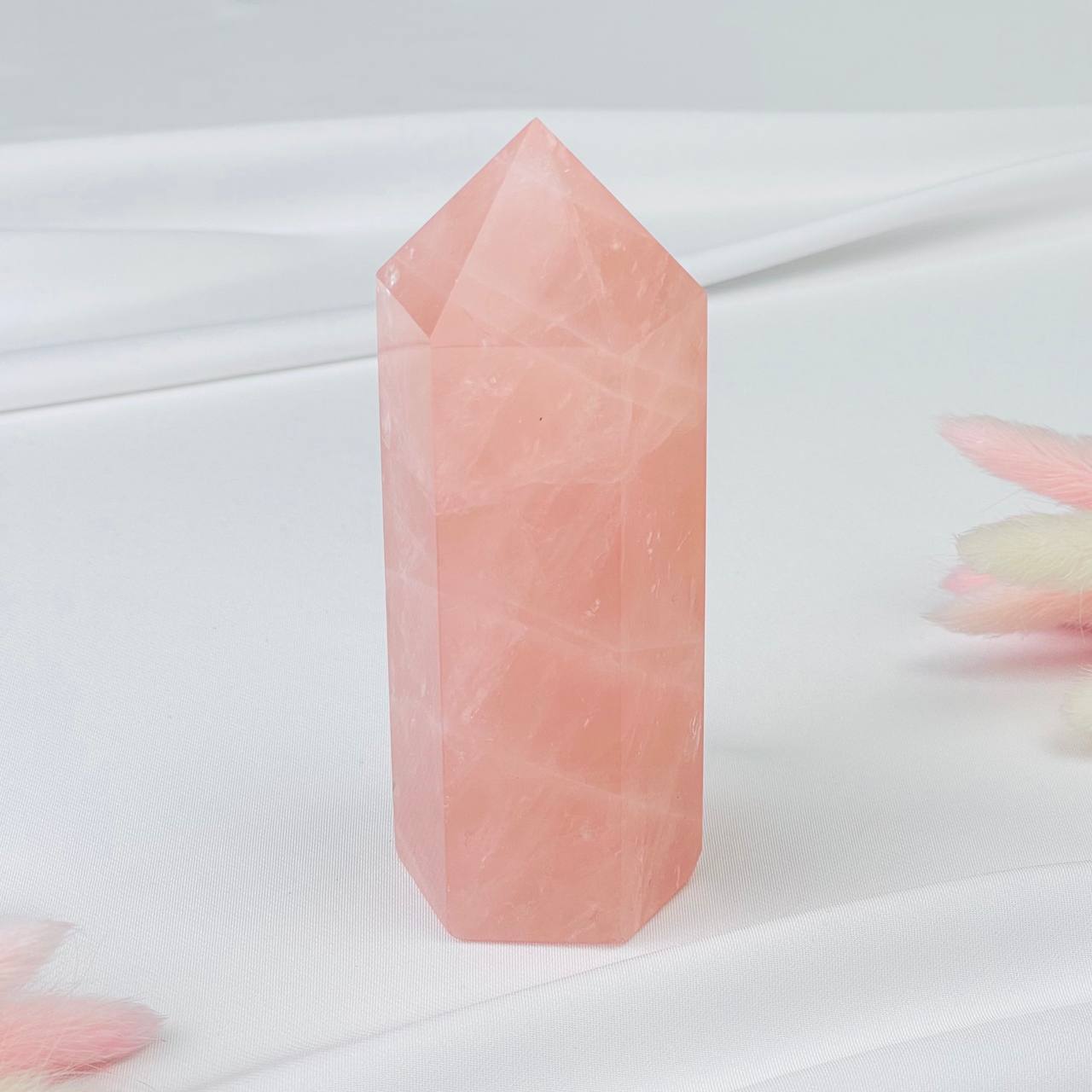 Радуга Самоцветов Кристалл из Розового кварца