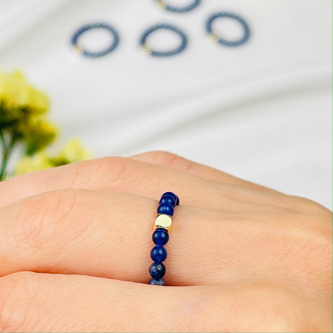 Радуга Самоцветов Кольцо на резинке из Содалита