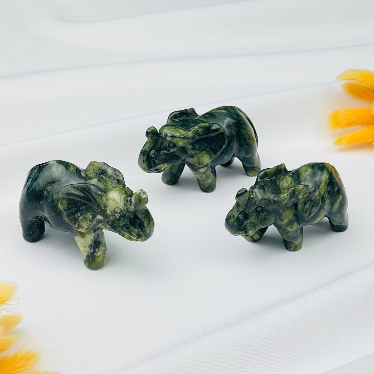 Радуга Самоцветов Фигурка Слон из Змеевика