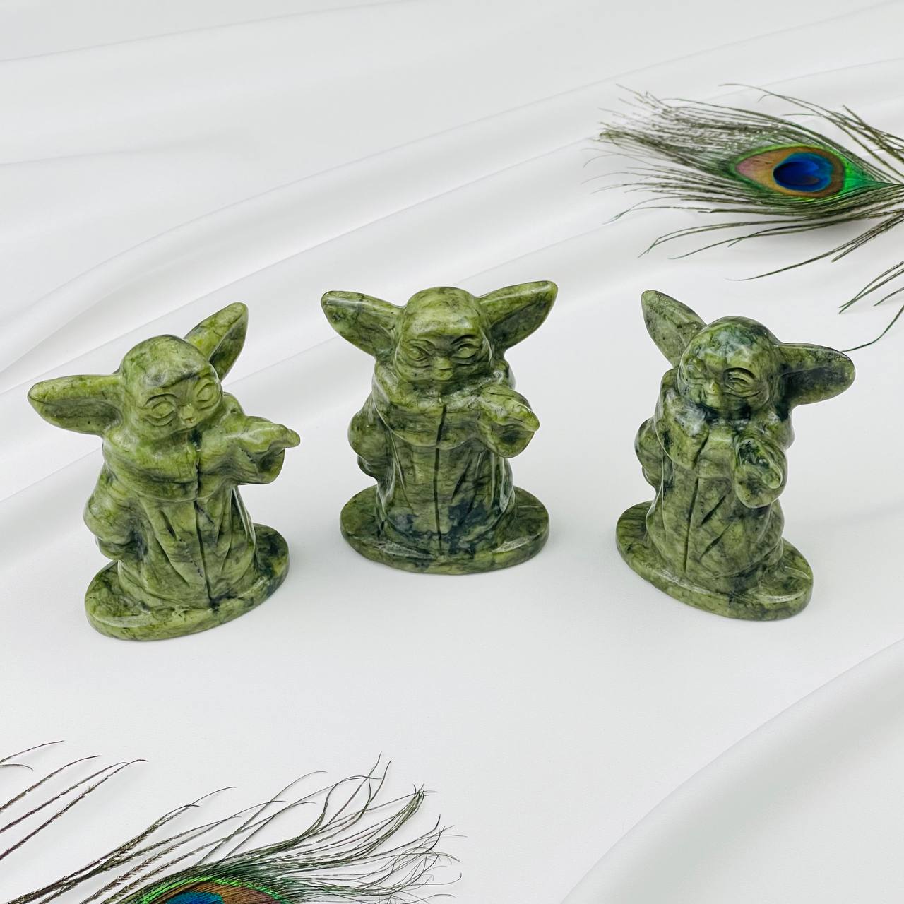 Радуга Самоцветов Статуэтка Грогу из Змеевика