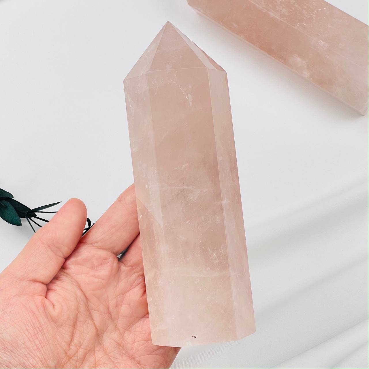 Радуга Самоцветов Кристалл из Розового кварца