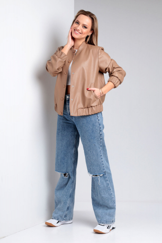 Куртка Liona Style 895-Р кофейный