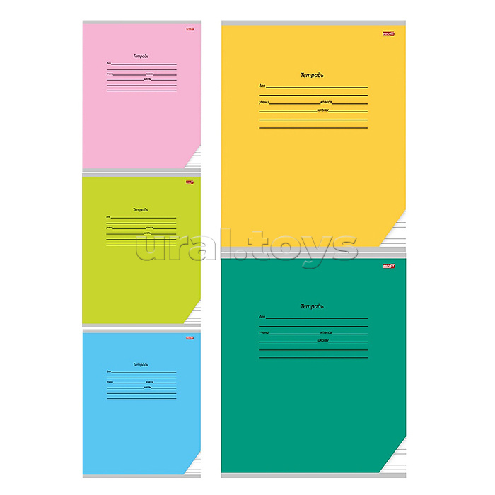 Тетрадь 12л. узкая линия